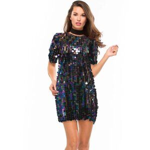 BRAND NEW - Oh My Love Funky Town Sequin T-Shirt Dress